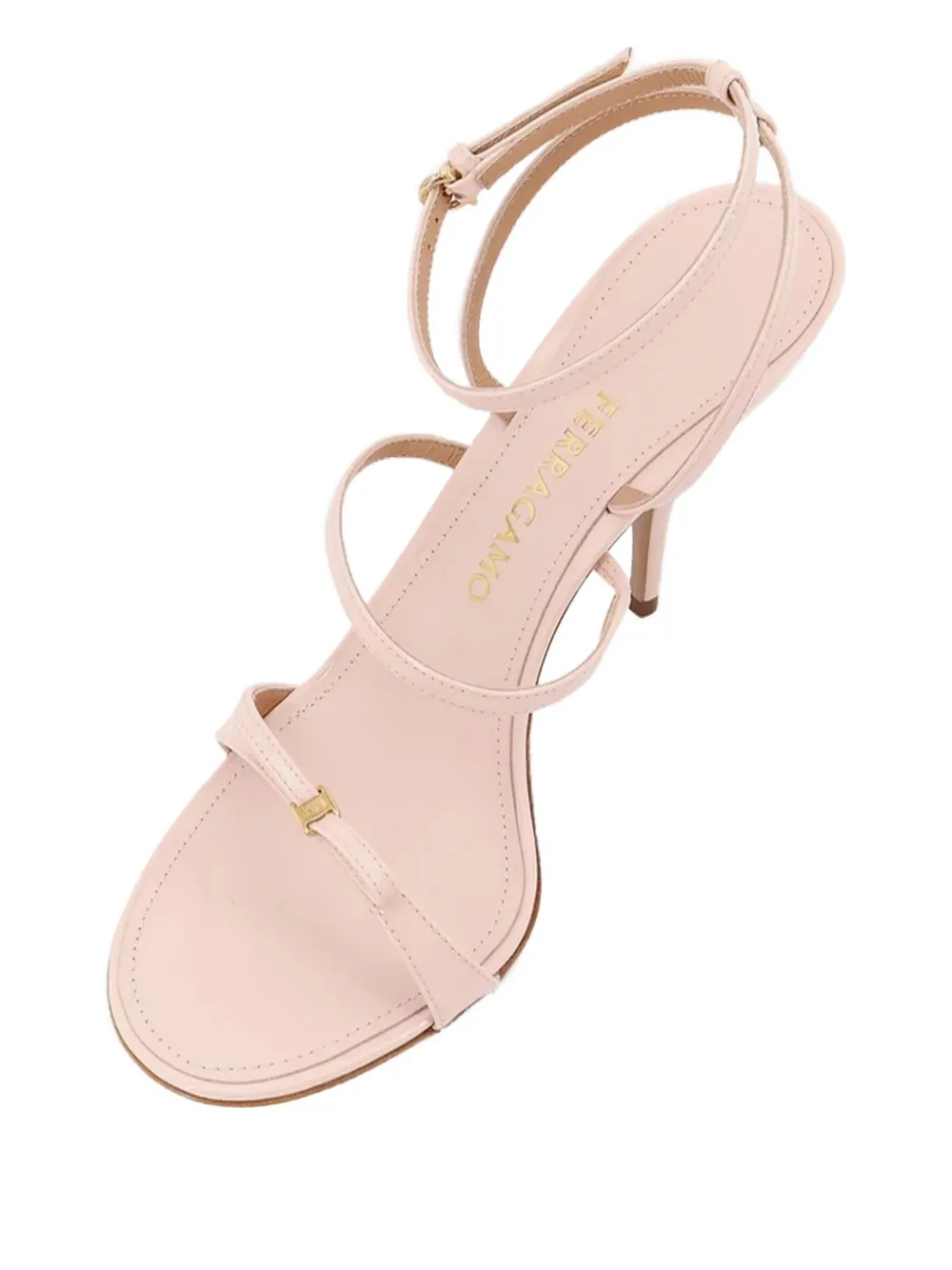 Ferragamo 95mm bow-detail stiletto sandals Pink