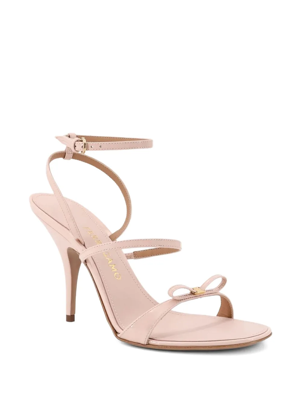 Ferragamo 95mm bow-detail stiletto sandals Pink