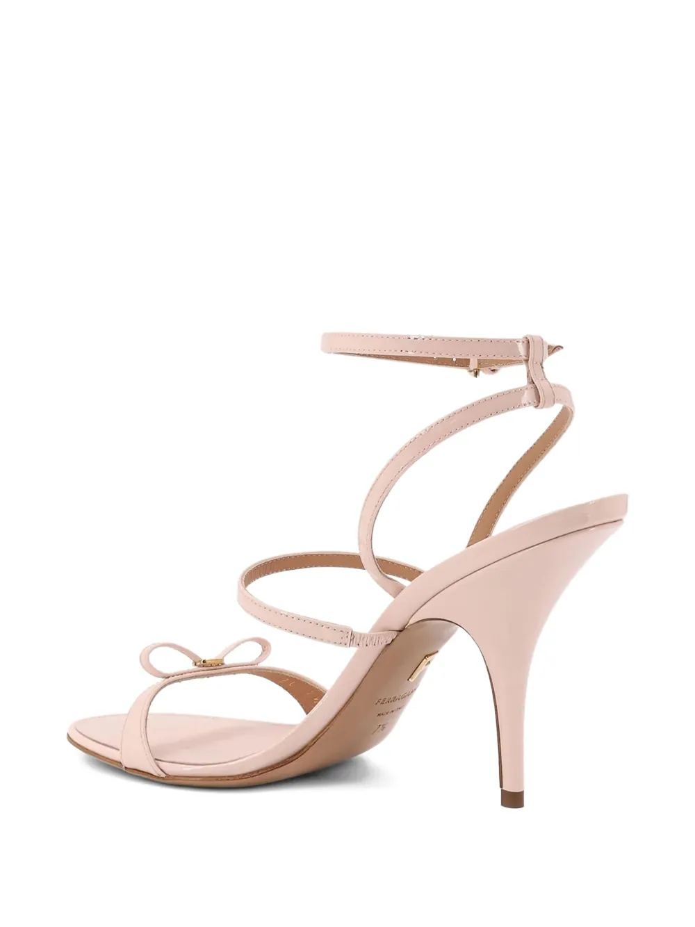 Ferragamo 95mm bow-detail stiletto sandals Pink