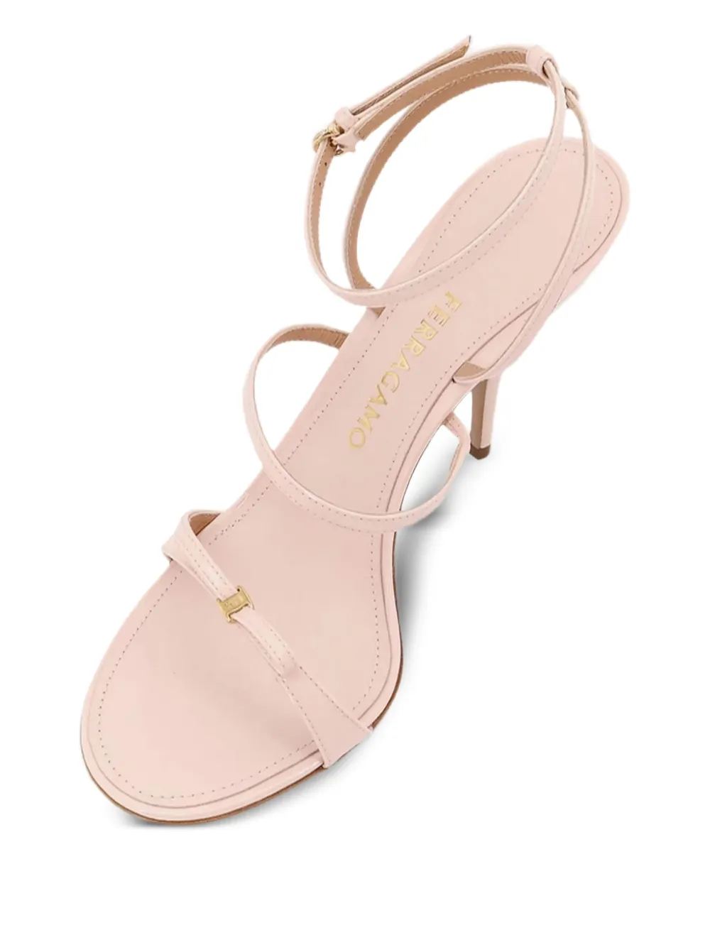 Ferragamo 95mm bow-detail stiletto sandals Pink