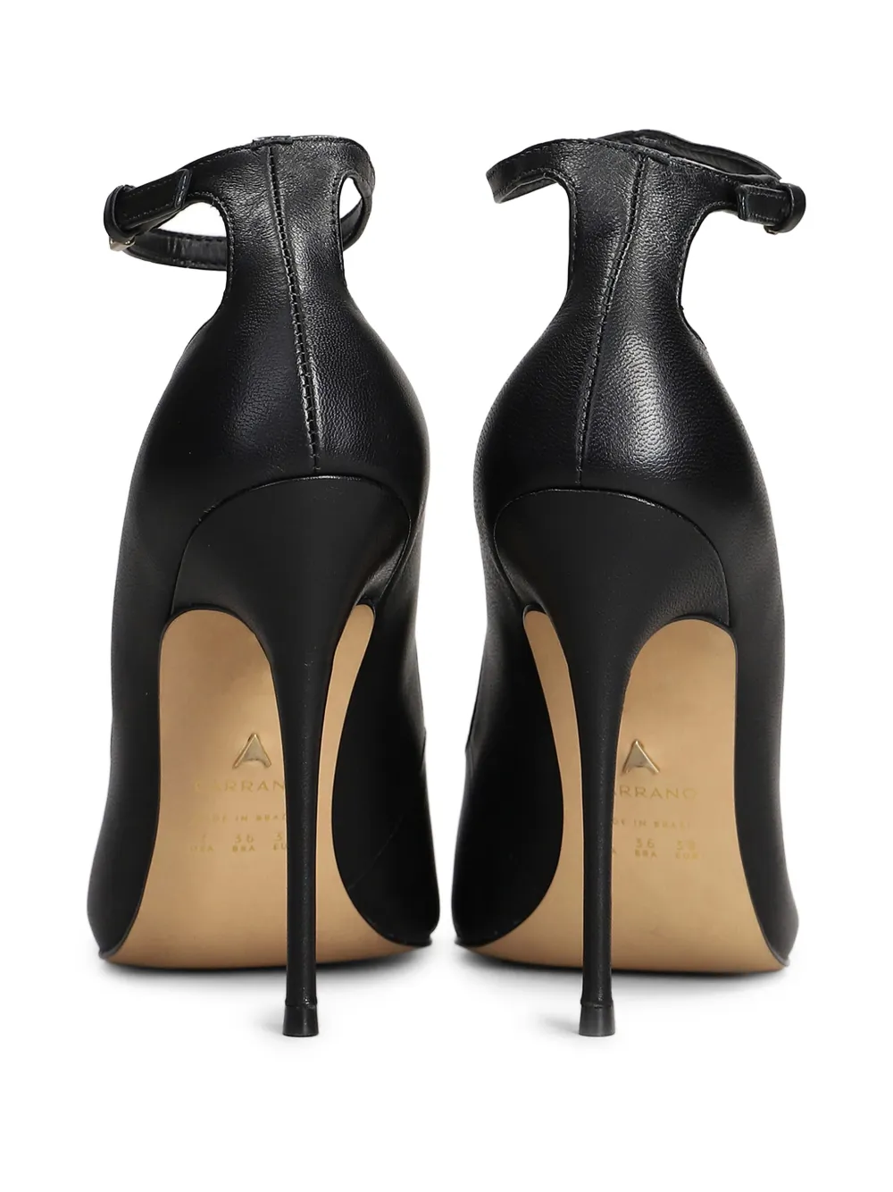 Carrano 115mm Leather Pumps In Black