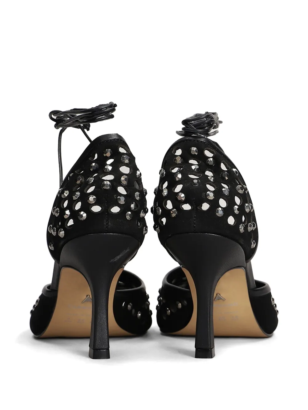 Carrano 85mm Crystal-embellished Pumps In 黑色