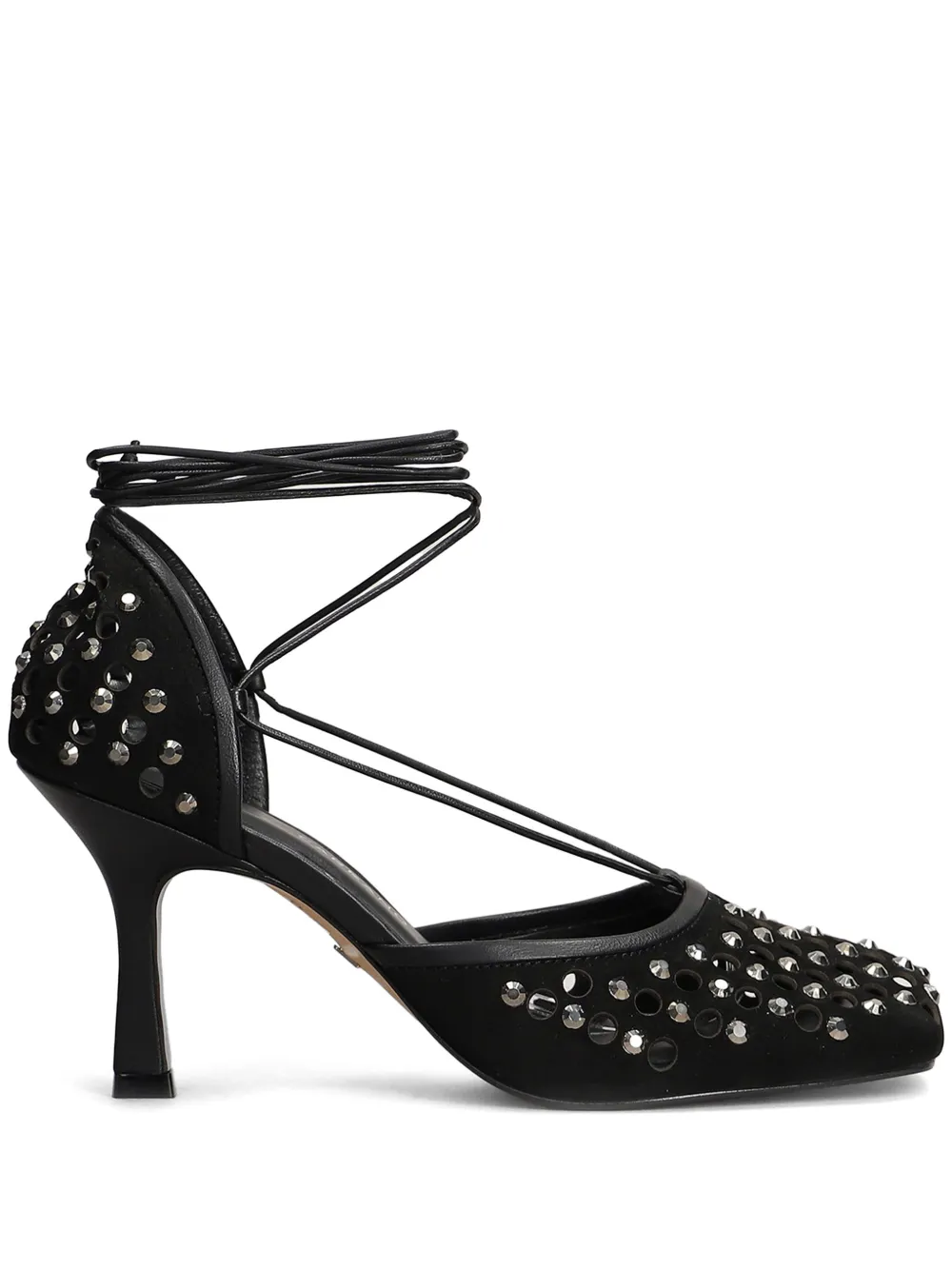 CARRANO 85mm crystal-embellished pumps Black