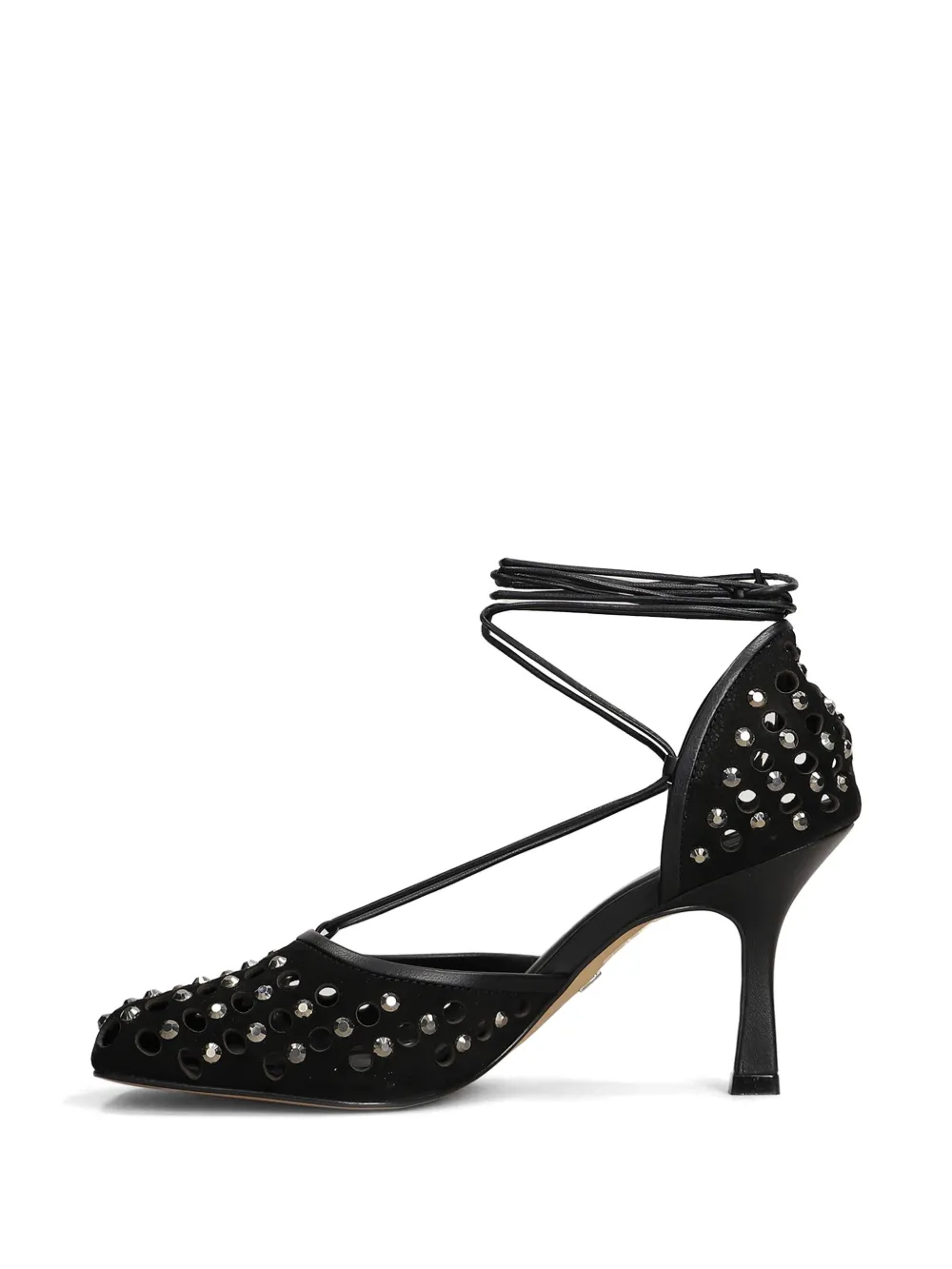 Carrano 85mm Crystal-embellished Pumps In 黑色