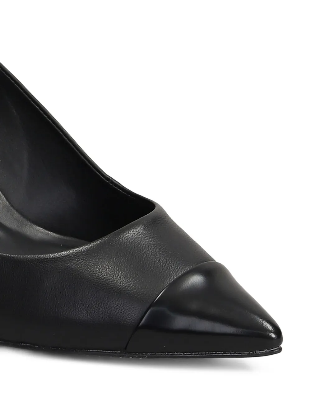 Carrano 70mm Leather Pumps In Black
