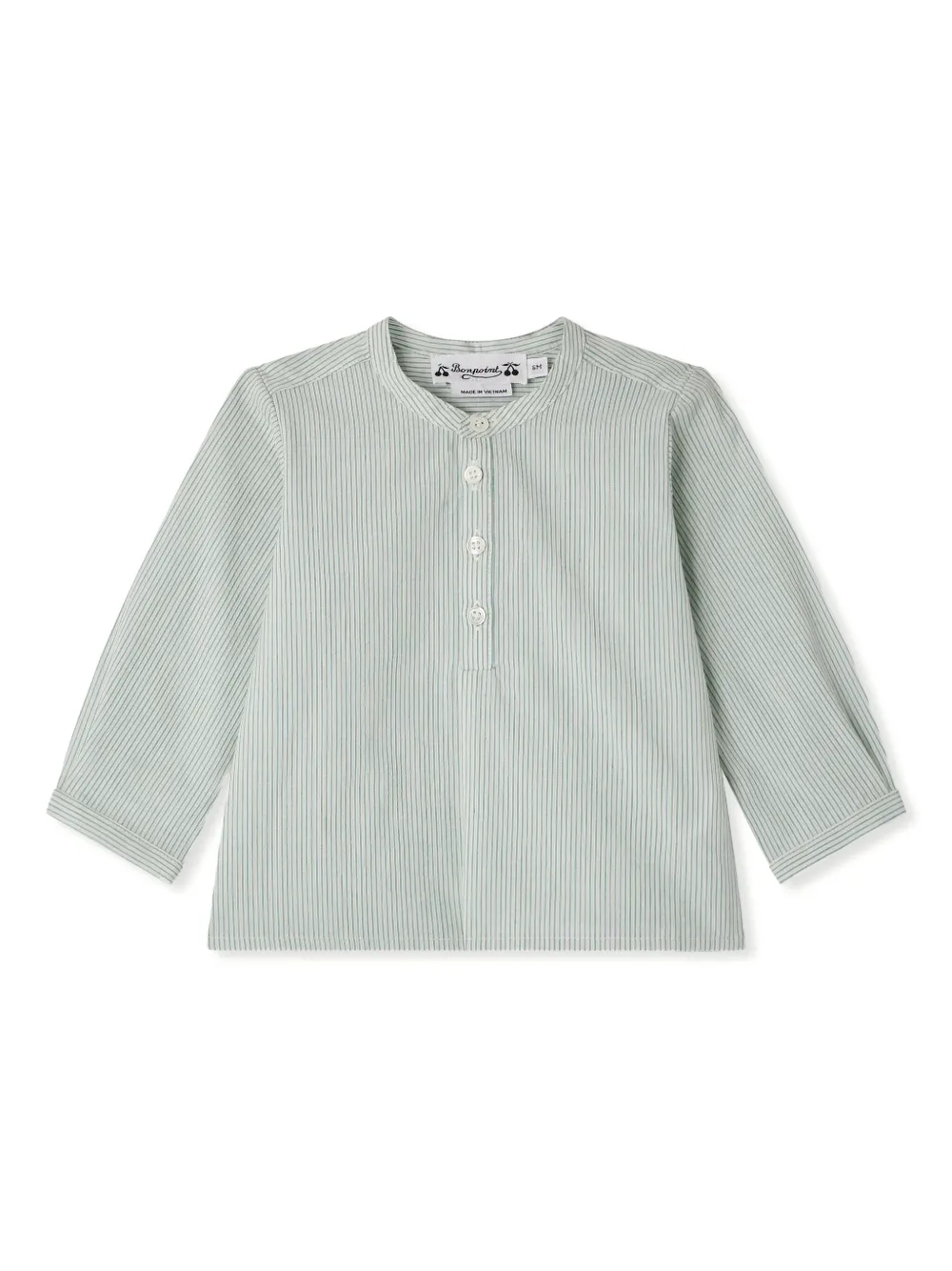 Bonpoint Camisa com listra | Verde | Image 1