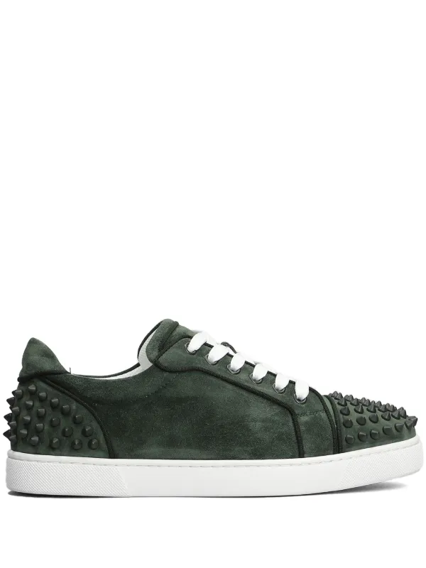 Christian Louboutin Vieira Suede Sneakers | Green | FARFETCH ZA