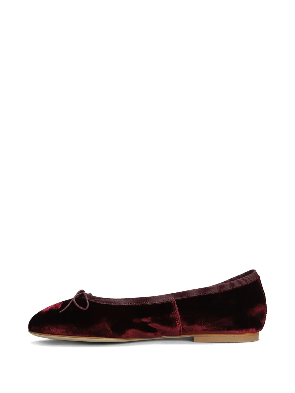 anniel velvet ballerina shoes Red