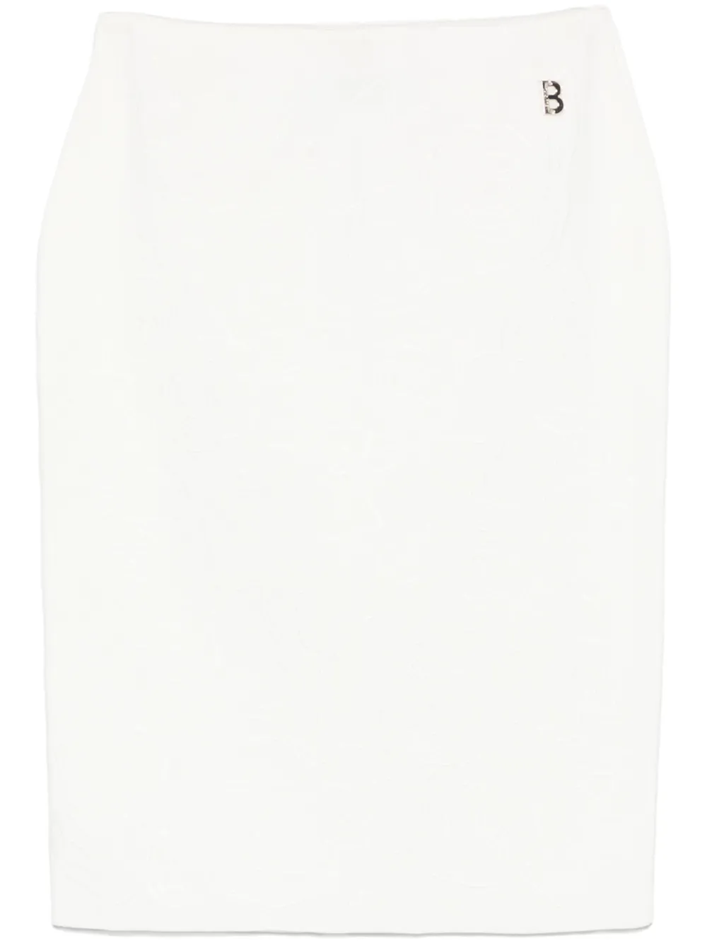 Blugirl Rok met geborduurde bloemen Wit