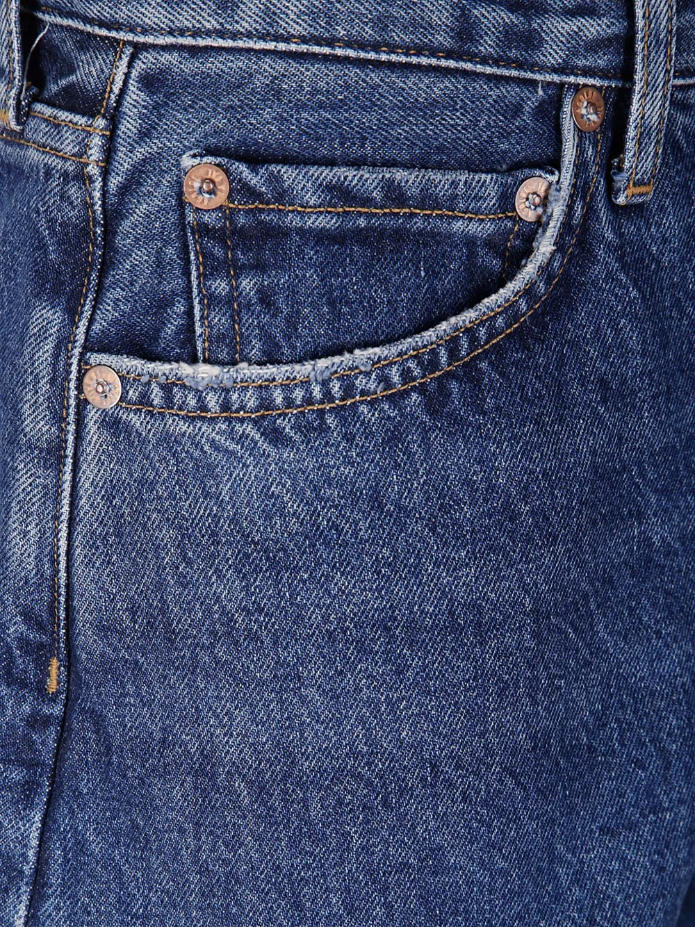 Agolde High-rise Shorts In Blau