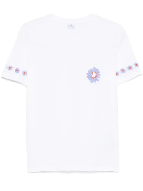 PS Paul Smith PS Daisy-embroidered T-shirt 