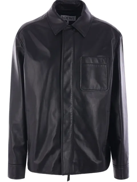 LOEWE leather overshirt