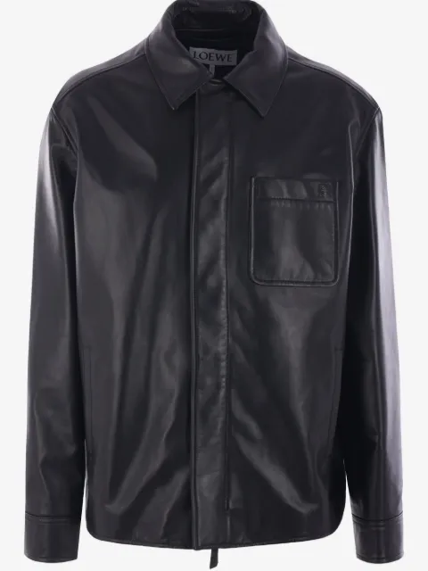 LOEWE leather overshirt