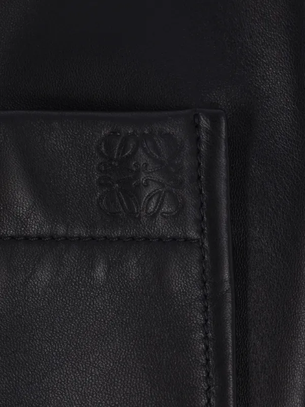 LOEWE レザー シャツ | ブラック | FARFETCH JP
