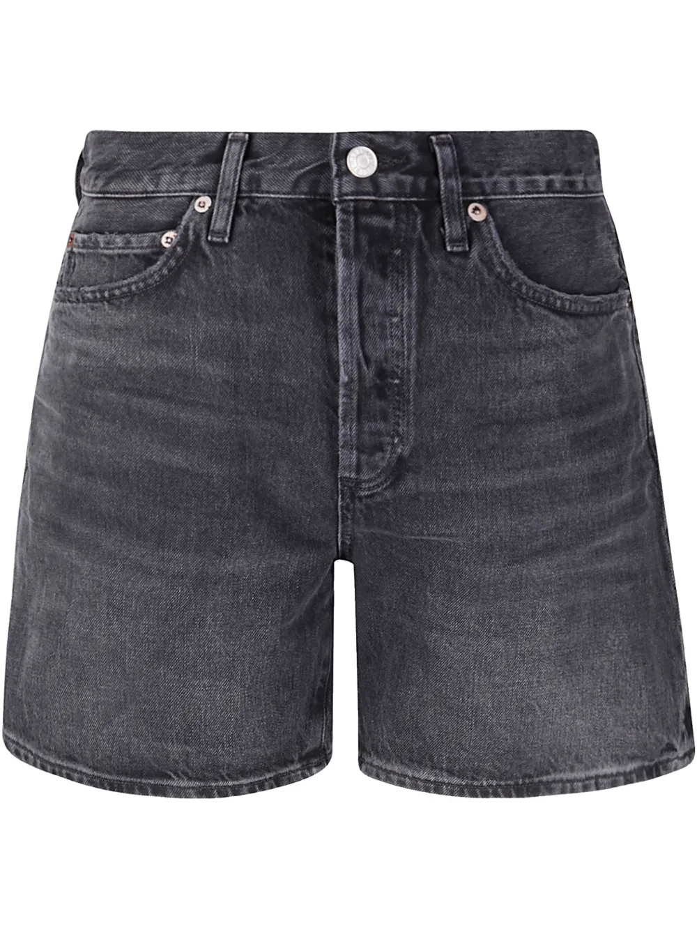 AGOLDE High waist denim shorts Grijs