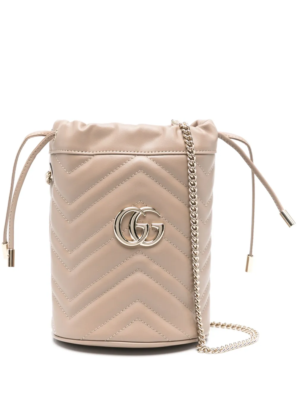 Gucci GG Marmont bucket-tas Beige