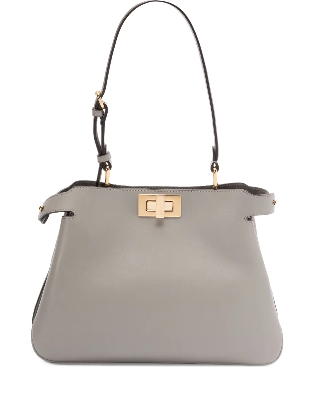 FENDI Peekaboo schoudertas Grijs