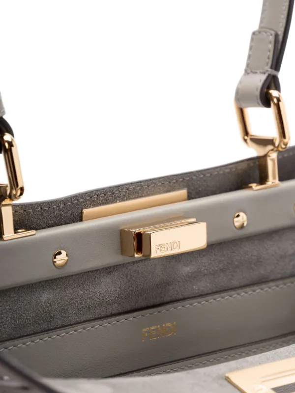 VIP価格.FENDI Peekaboo Soft Medium' shoulder bag 関税送料込 Peekaboo Soft Medium Leather Grey | Fendi