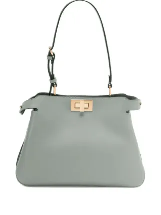 Fendi ショルダーバッグ グレー FENDI ピーカブー ショルダーバッグ | グレー | FARFETCH JP