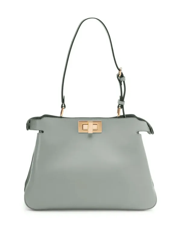 FENDI Peekaboo Shoulder Bag | Grey | FARFETCH