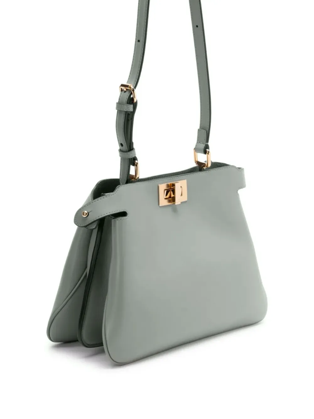  Fendi Peekaboo Shoulder Bag - Grey 