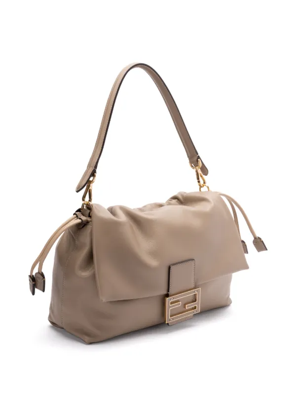 FENDI Mamma Baguette Shoulder Bag | Neutrals | FARFETCH