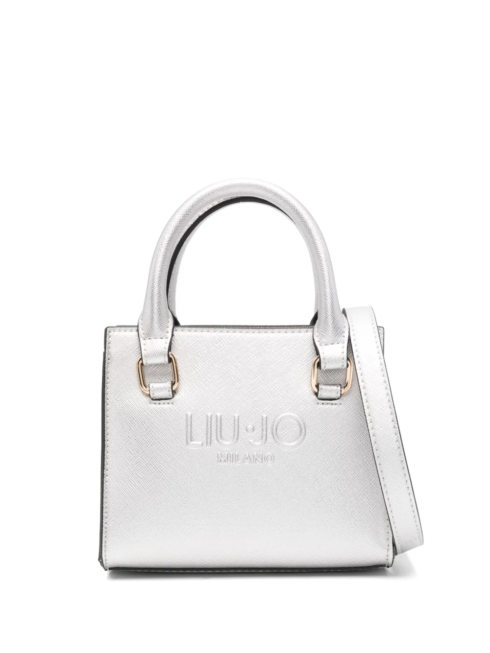 logo-embossed mini bag