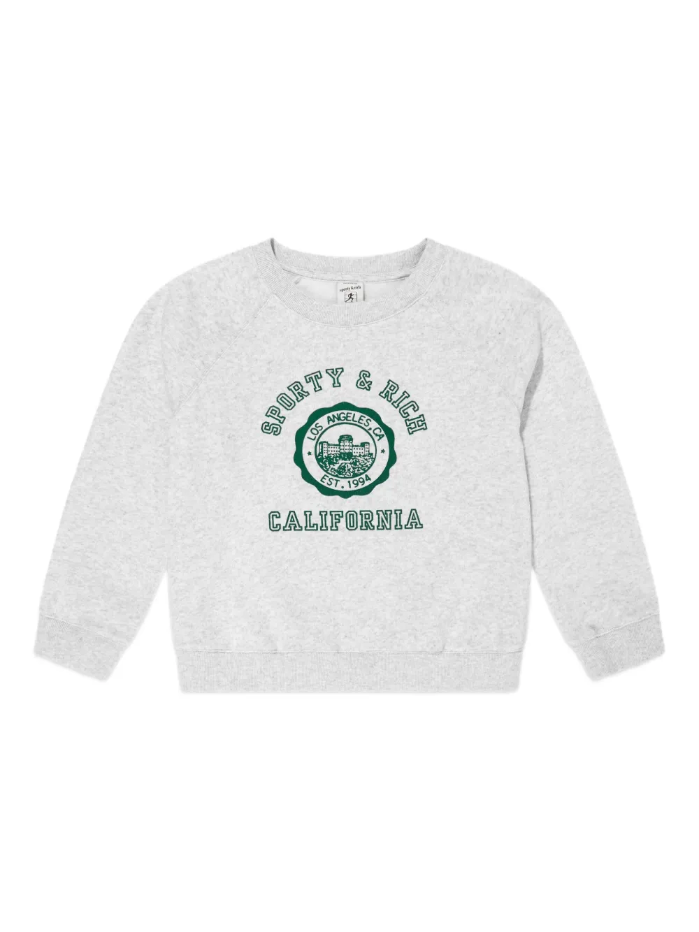 SPORTY & RICH KIDS Sweater met logoprint Grijs