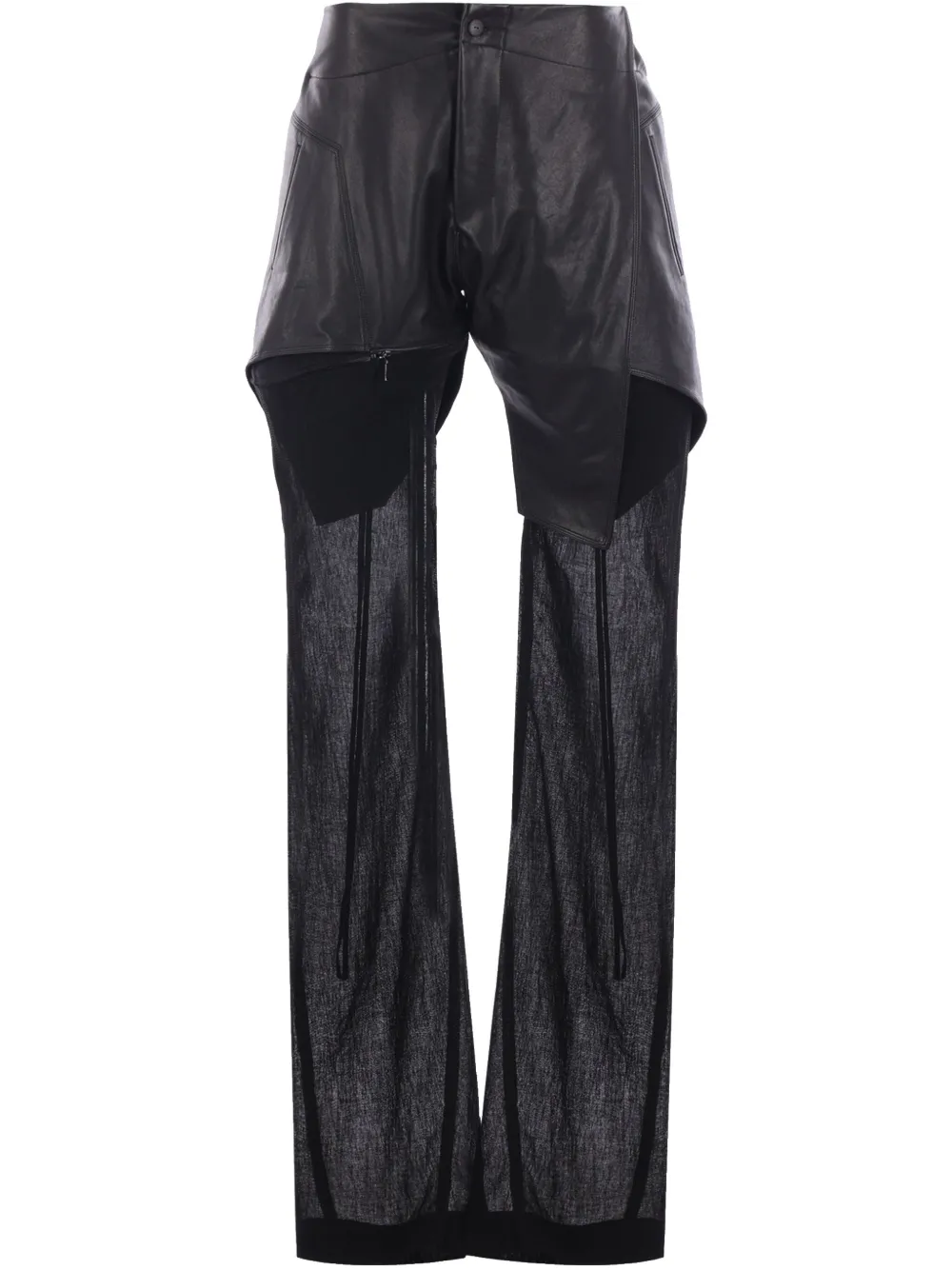 YEHUAFAN Pantaloni a inserti - Nero