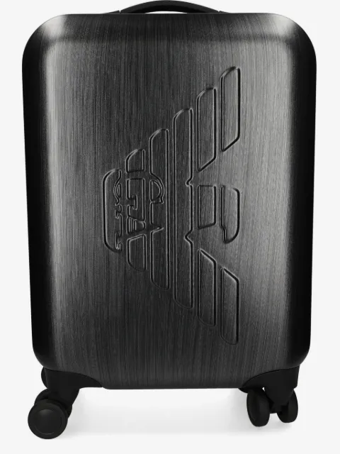 Emporio Armani logo-embossed luggage