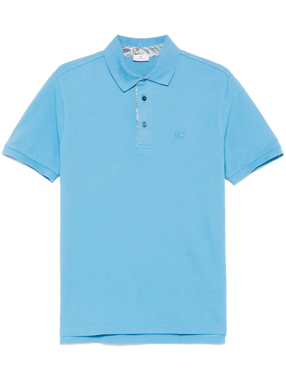 ETRO playera tipo polo con bordado Pegaso | azul | Image 1