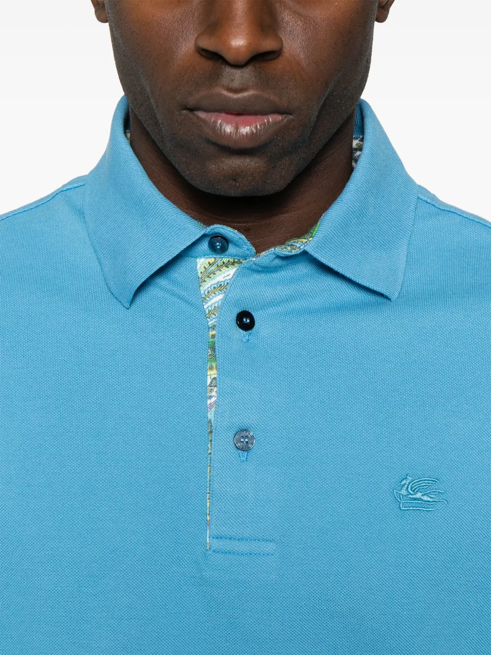 ETRO Poloshirt met borduurwerk Blauw