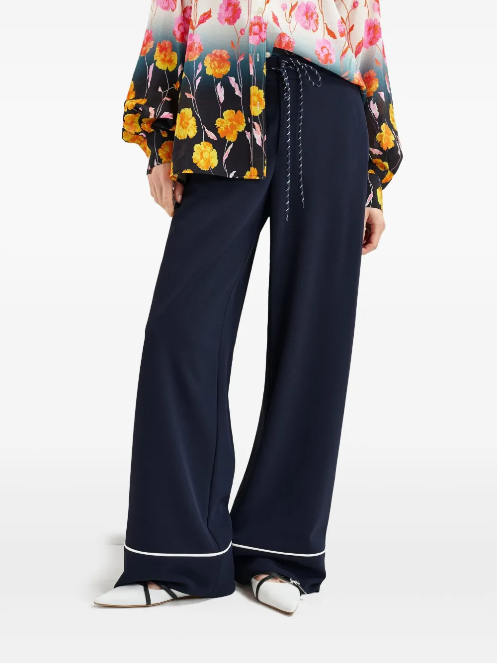 Essentiel Antwerp Hand broek DS33 DARK BLUE WHITE