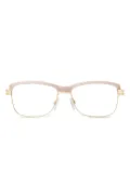 Cazal rectangle-frame glasses - Gold