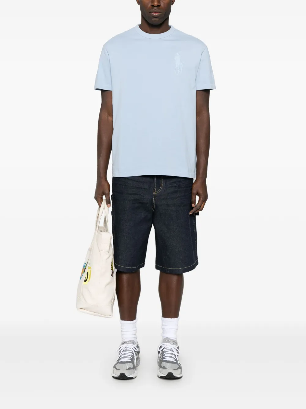 Polo Ralph Lauren T-shirt met borduurwerk - Blauw