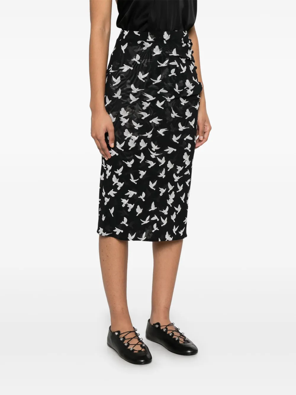 Stella McCartney Flying Bird rok Zwart