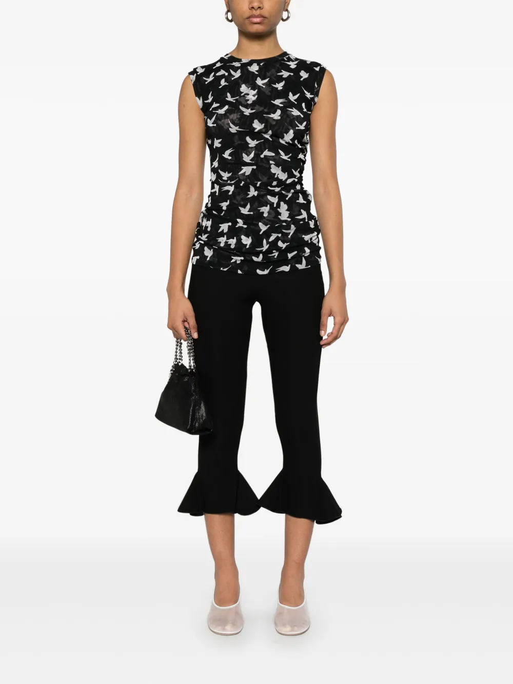 Stella McCartney Flying Bird top - Zwart