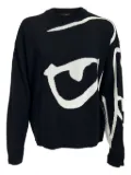 Haculla The Face cotton sweater - Black