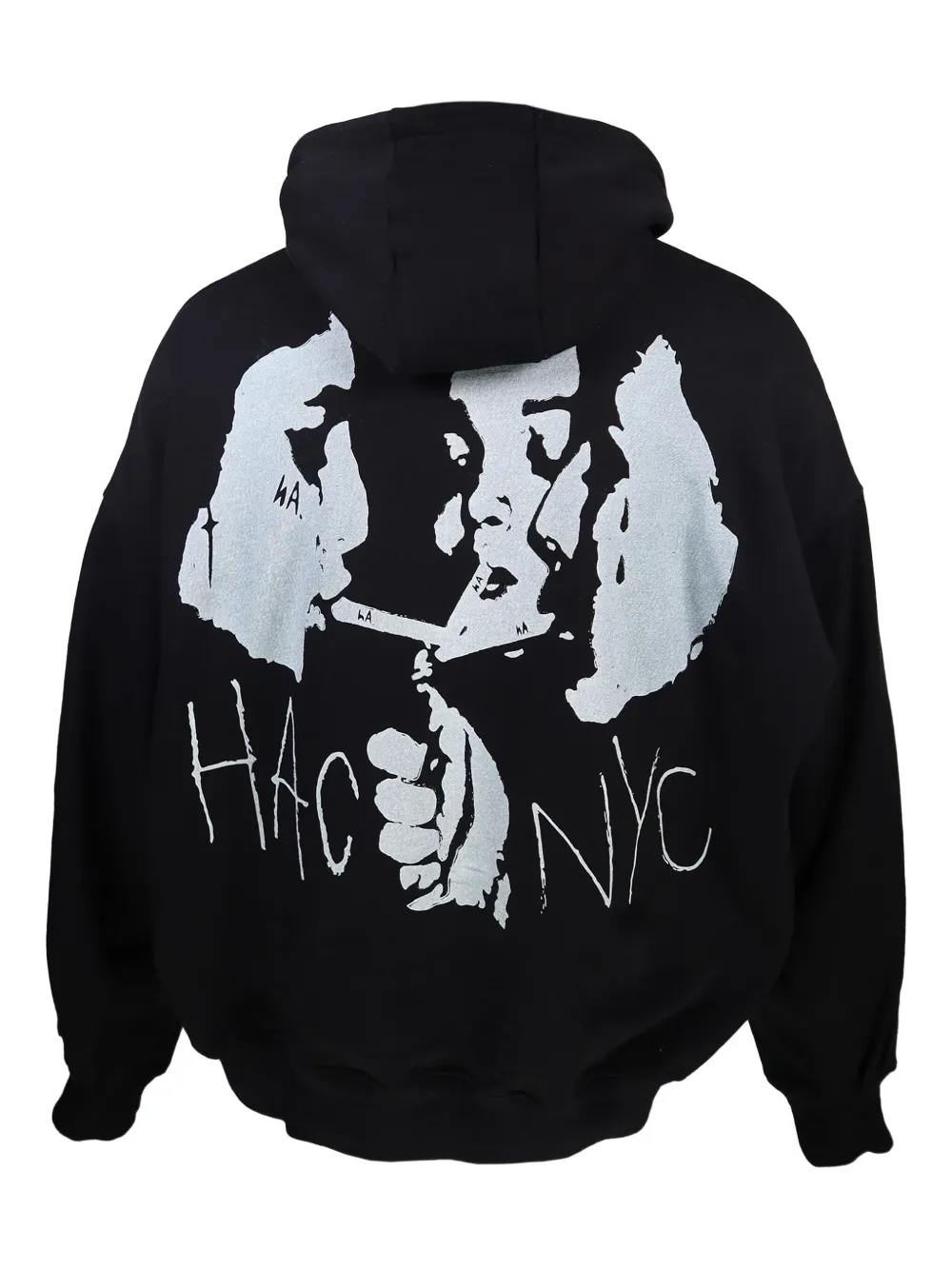 Haculla Hoodie met print Zwart