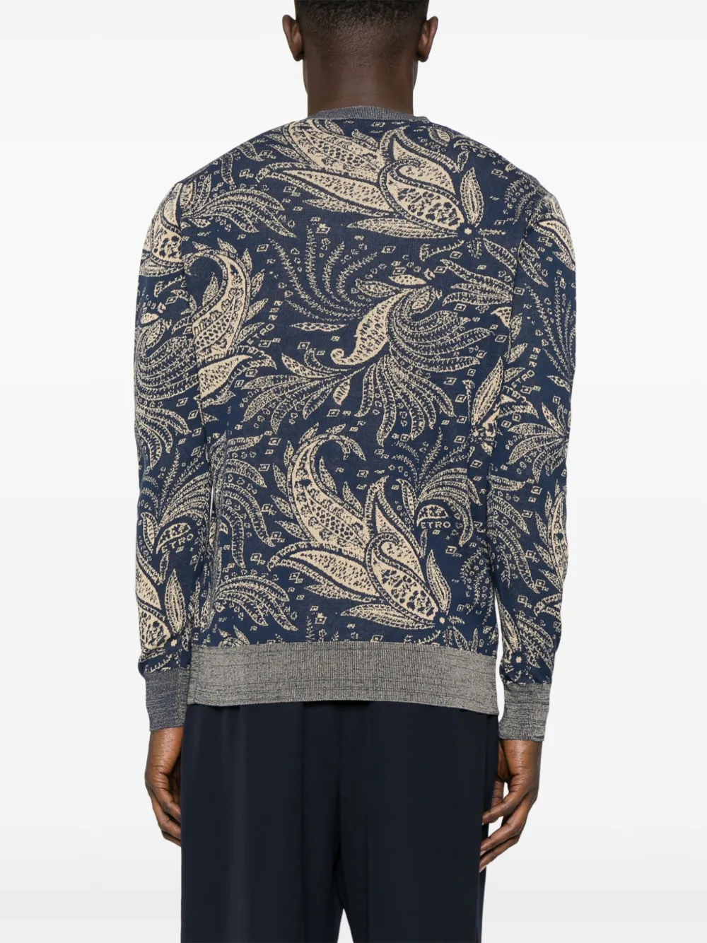 ETRO Top met paisley-print Blauw