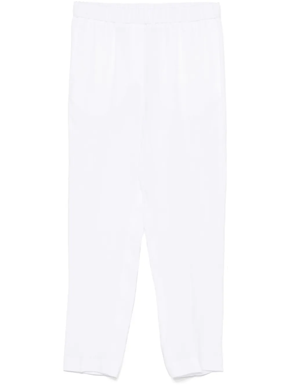 linen tapered trousers