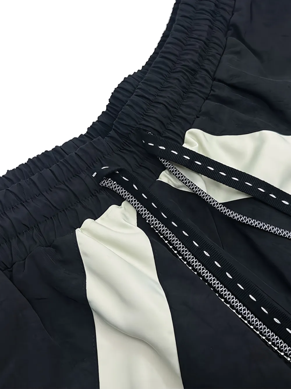 Mostly Heard Rarely Seen Broek met vlakken en uitgesneden detail Zwart