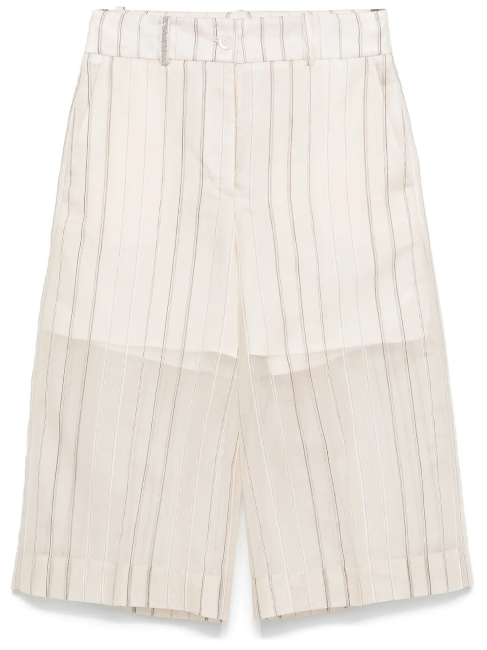 Peserico shorts con rayas estampadas | neutro | Image 1