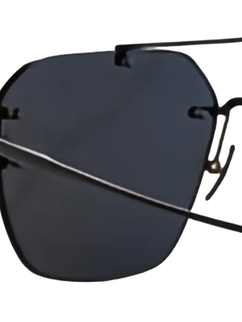 Linda Farrow pilot-frame sunglasses - Zwart