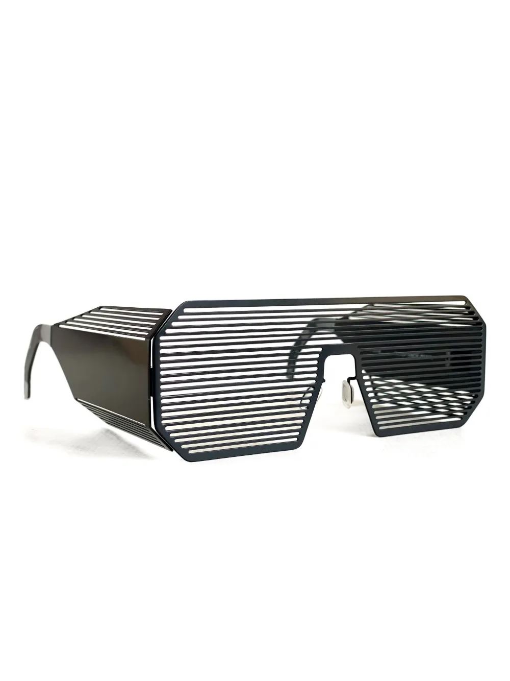 Linda Farrow xBoris Bidjan Saberi geometric-frame sunglasses - Zwart