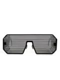 Linda Farrow xBoris Bidjan Saberi geometric-frame sunglasses - Black