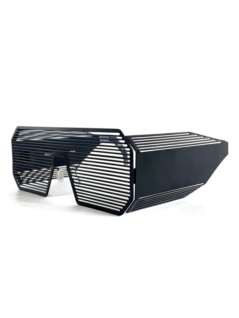 Linda Farrow x Boris Bidjan Saberi zonnebril met geometrisch montuur Zwart