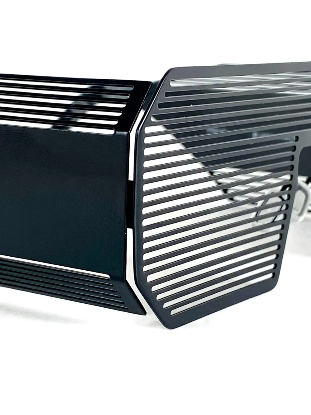 Linda Farrow x Boris Bidjan Saberi zonnebril met geometrisch montuur Zwart