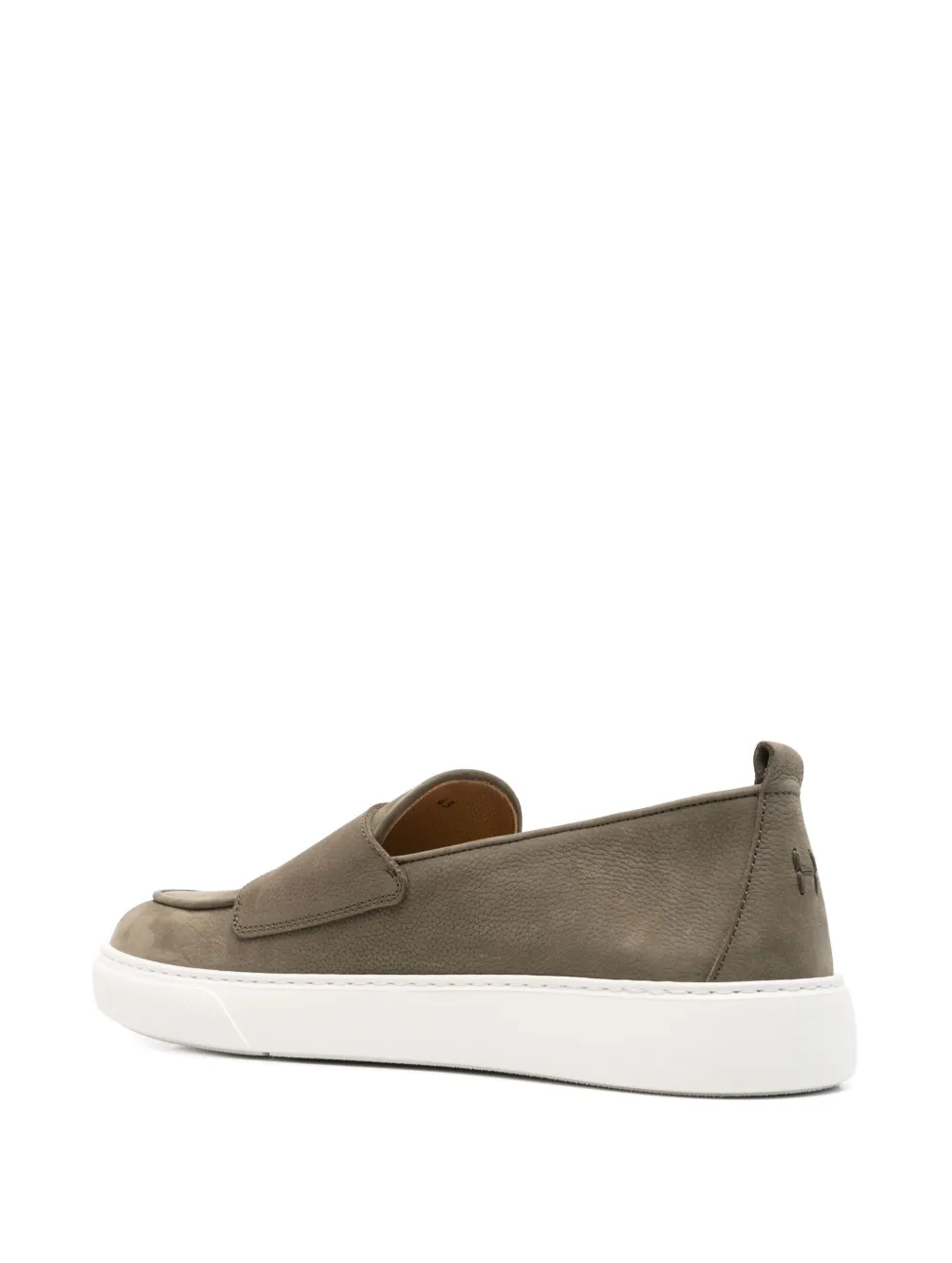 Henderson Baracco nubuck monk shoes Green