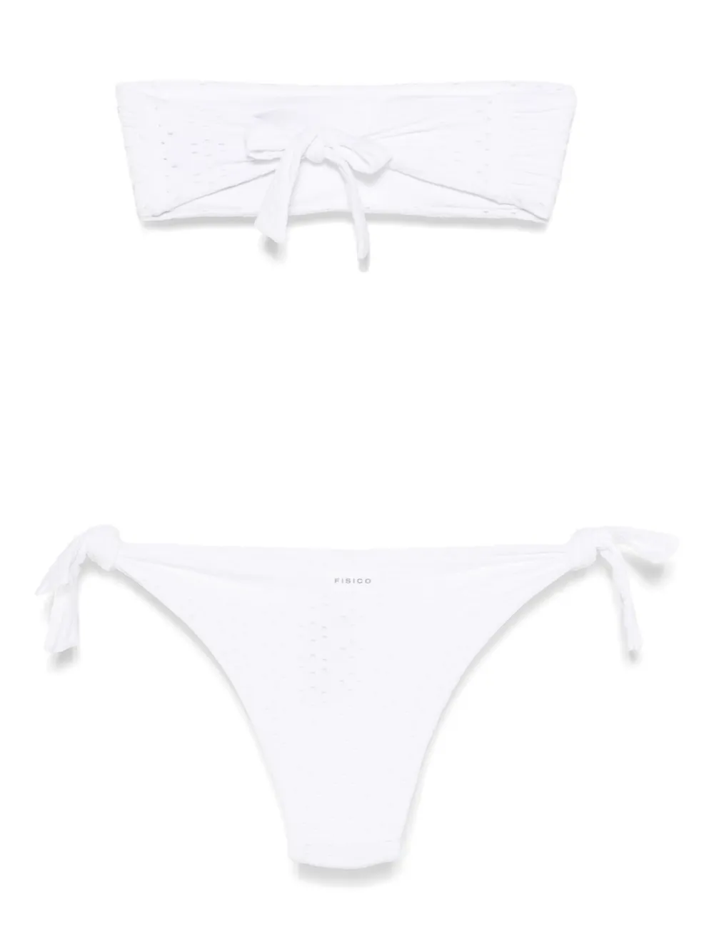 Fisico Broderie anglaise bikinitop - Wit